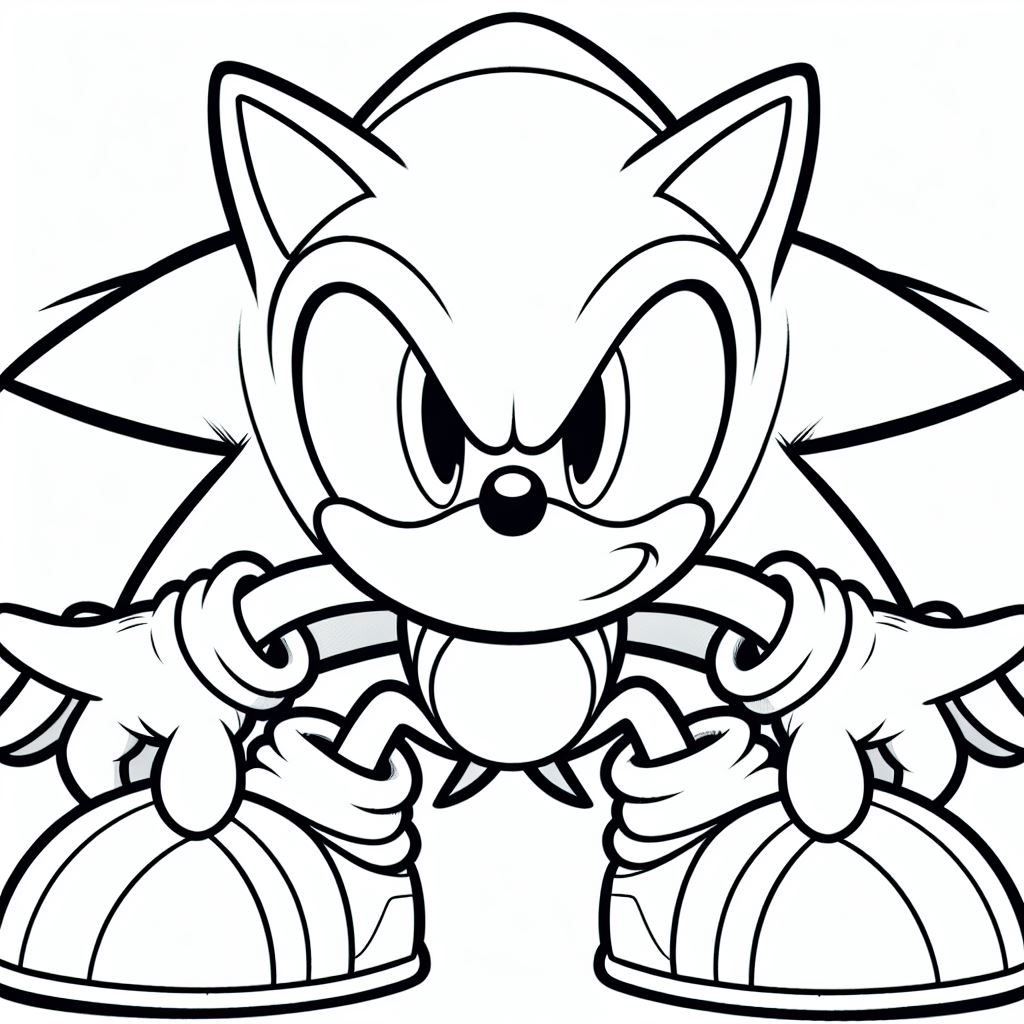 Dibujos de Sonic para pintar