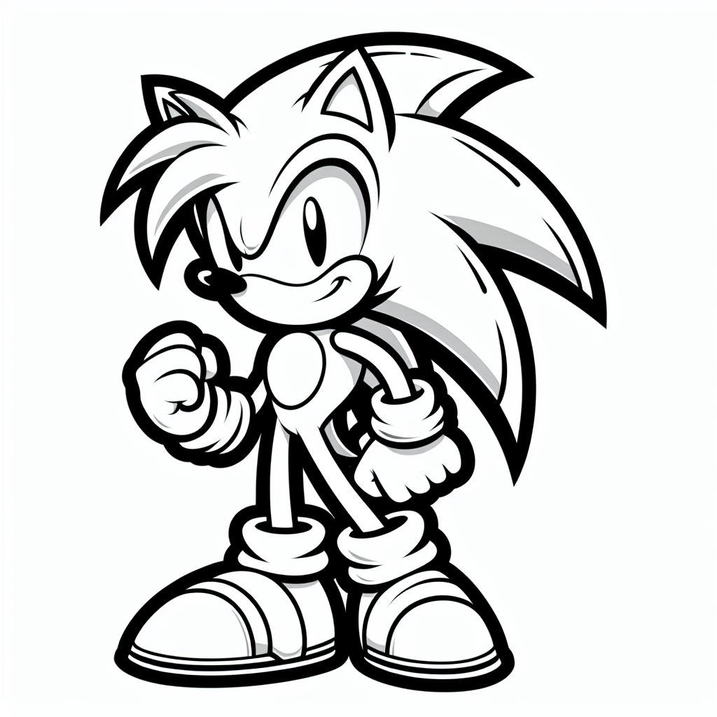 Dibujos de Sonic para pintar