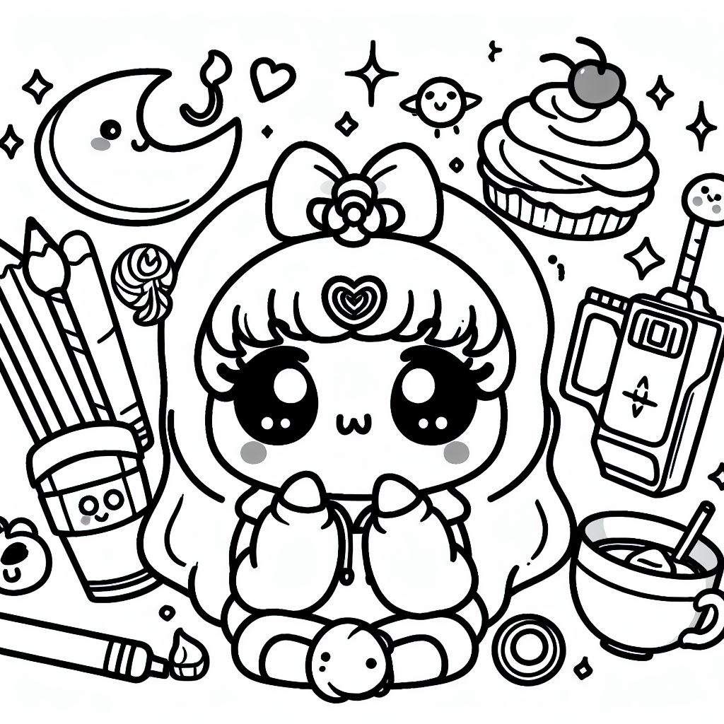 Dibujos de Kawaii para Colorear