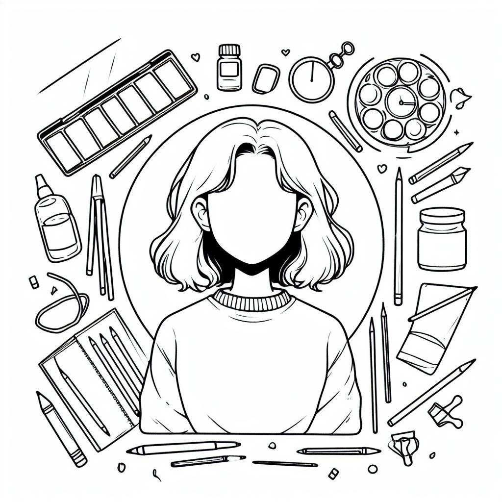 Dibujos Aesthetic de personas para colorear