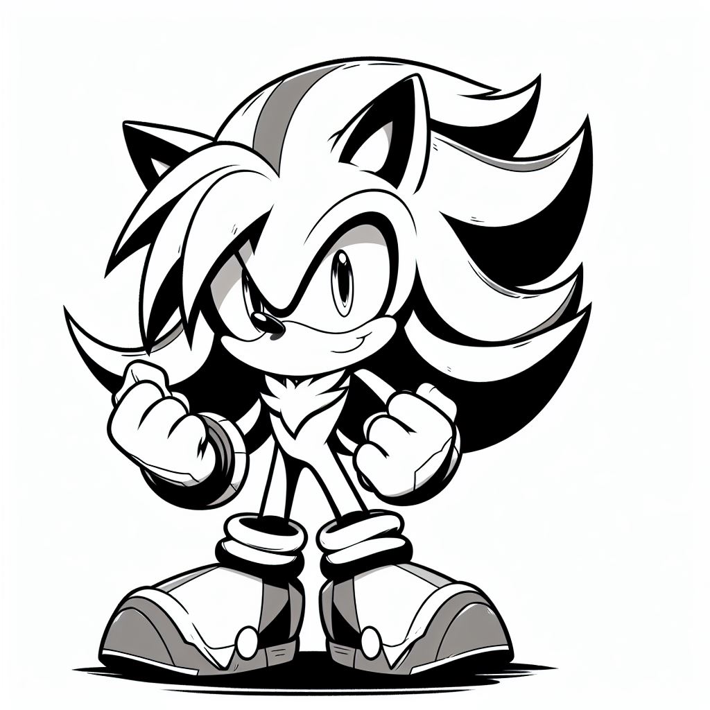 Dibujos de Sonic para colorear
