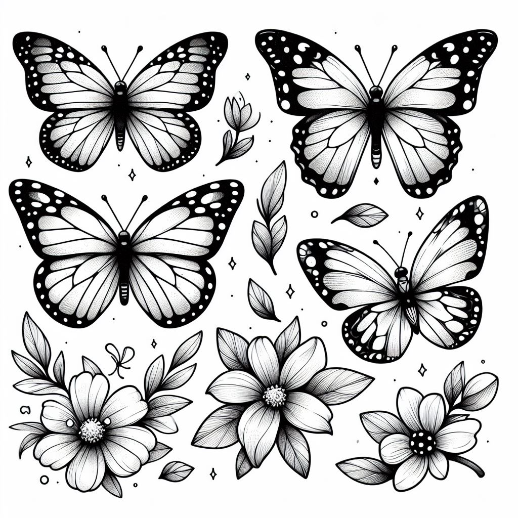 Dibujos de Mariposas para Colorear