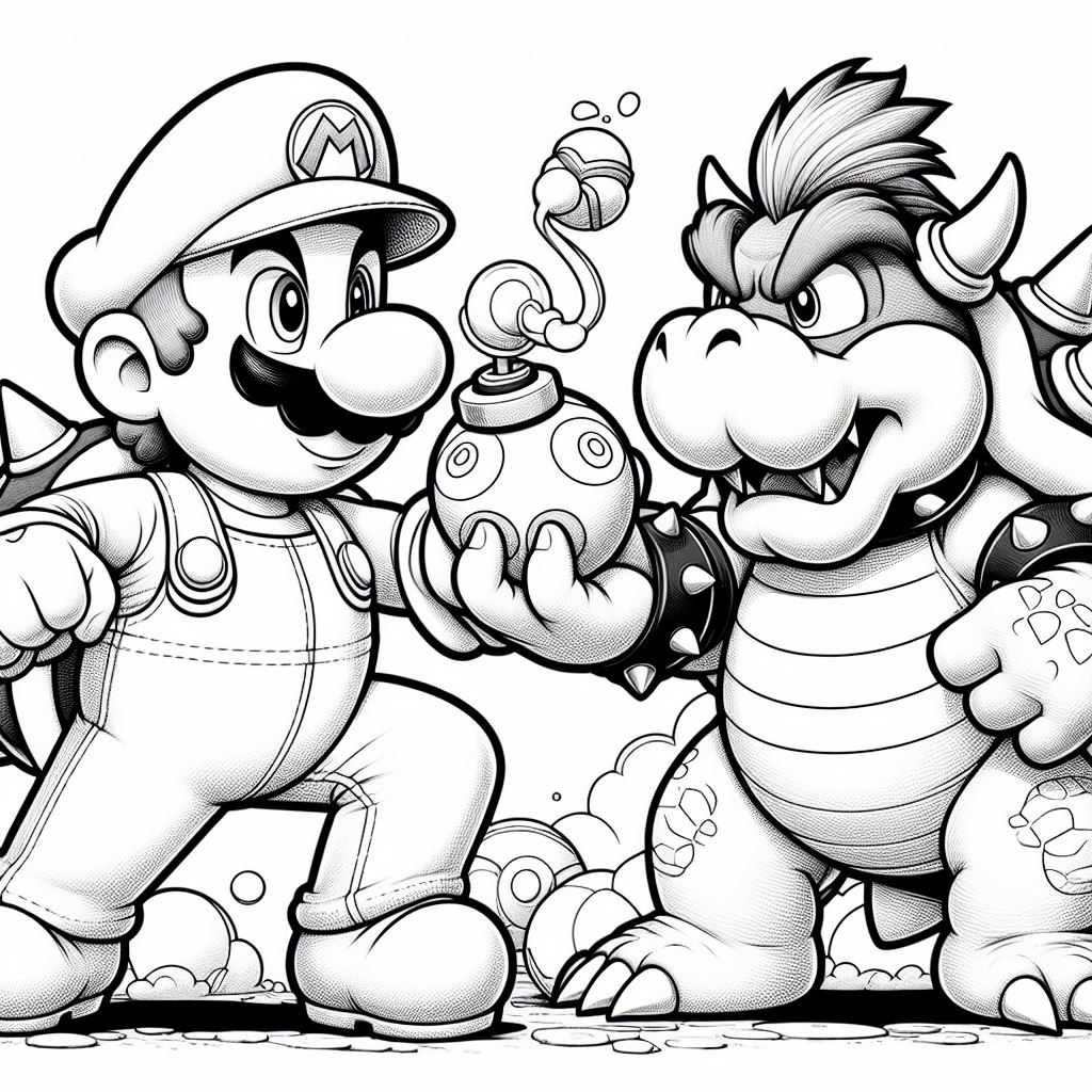 Dibujos de Mario Bros para Pintar gratis