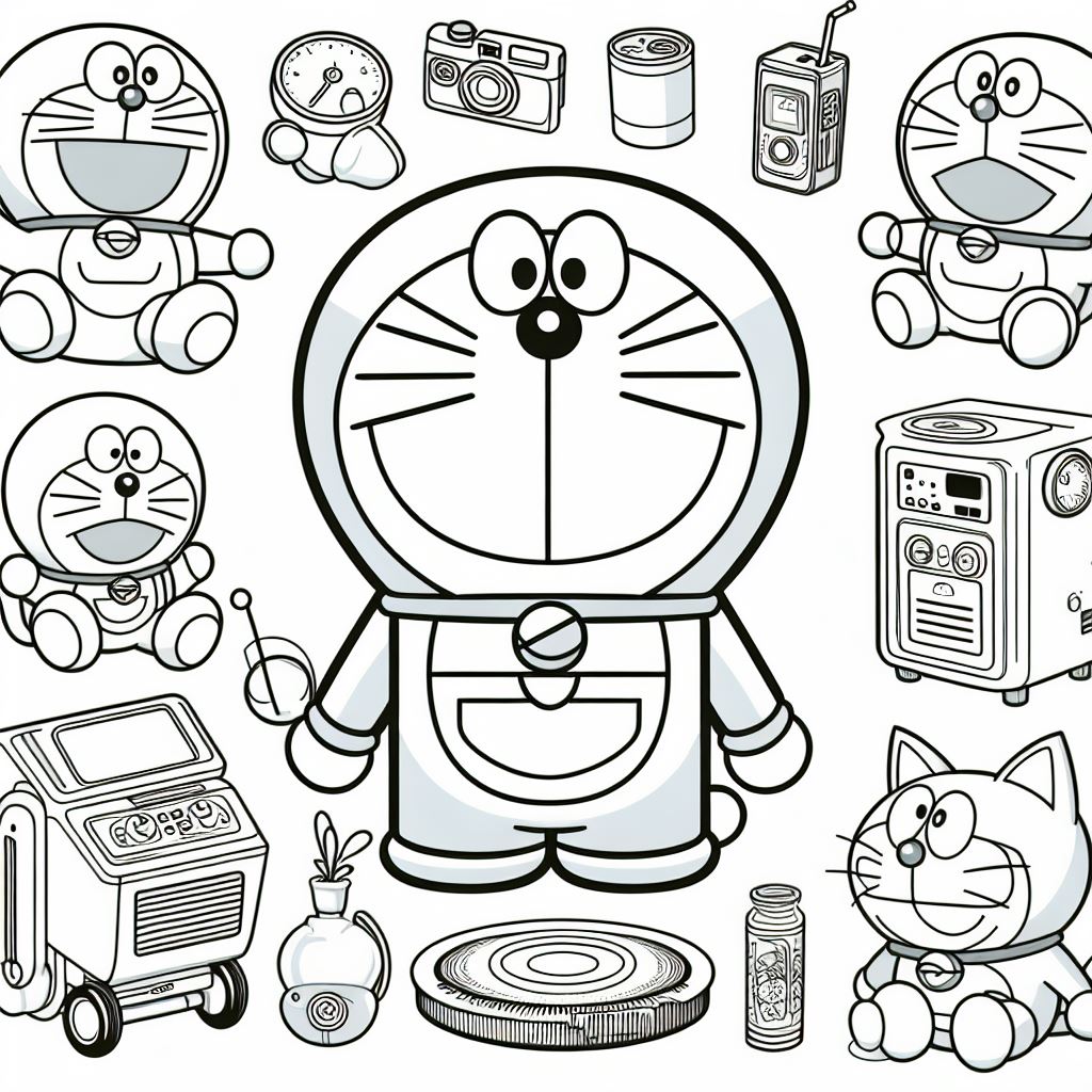 Dibujos de Doraemon para Colorear