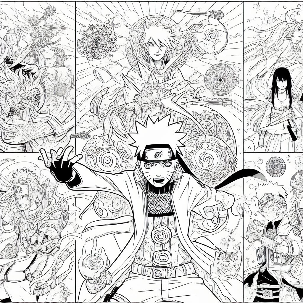 Dibujos de Naruto para pintar