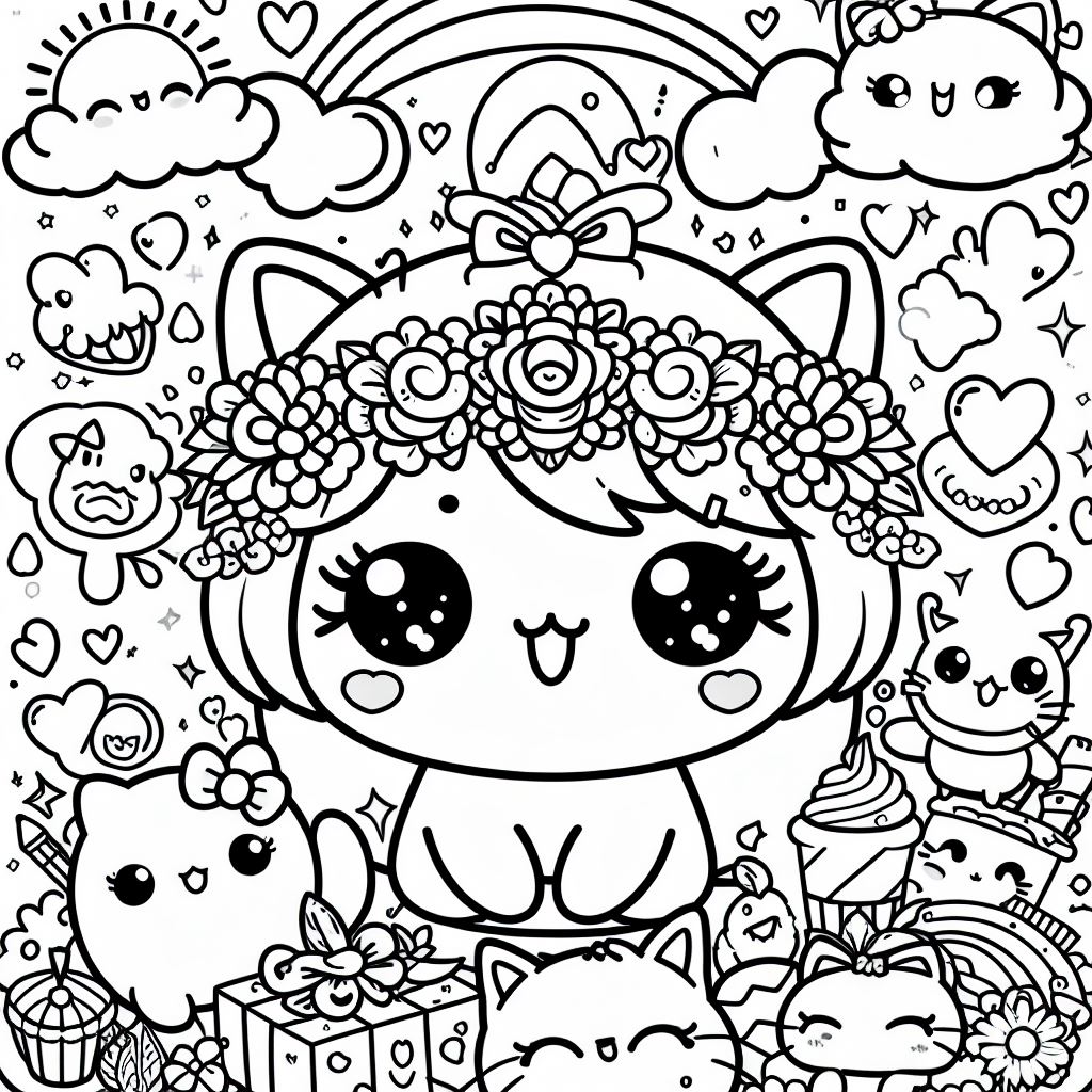 Dibujos de Kawaii para Colorear