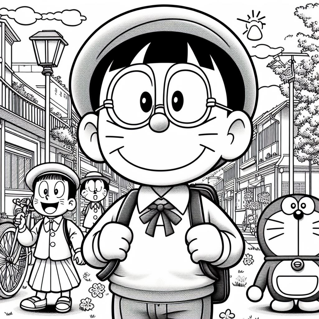 Dibujos para pintar de Doraemon gratis