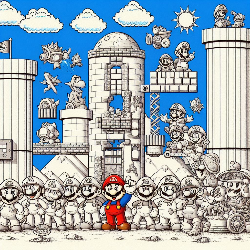 Dibujos de Mario Bros gratis