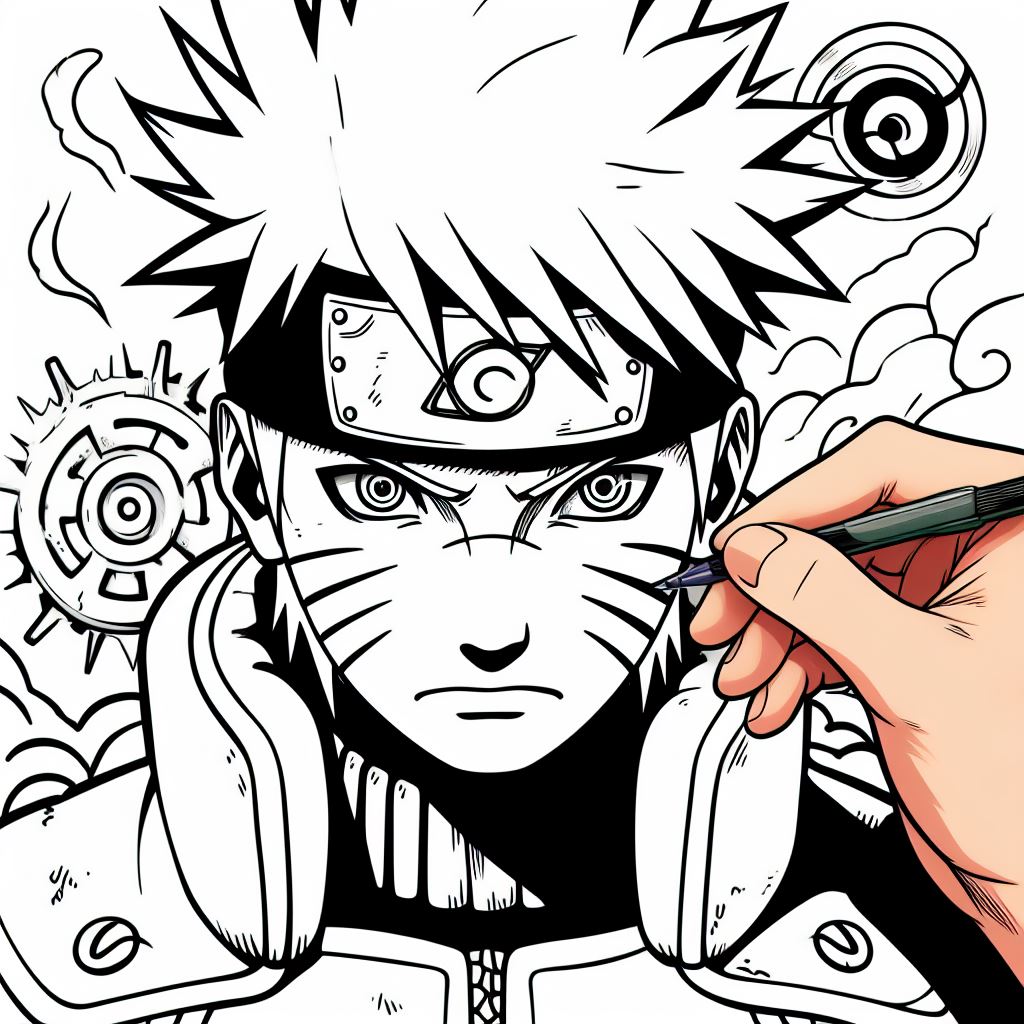 Dibujos Aesthetic de Naruto para Colorear: Imprime y colorea a Naruto