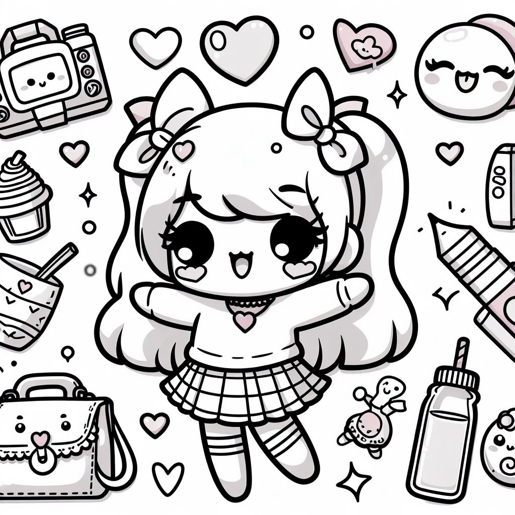 Dibujos de Kawaii para Colorear