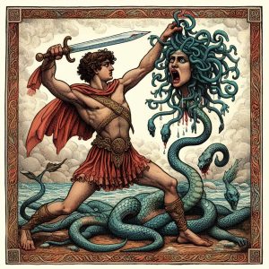 Cuento Perseo y Medusa: Cuento mitológico Perseo y medusa: : La hazaña del valiente héroe griego