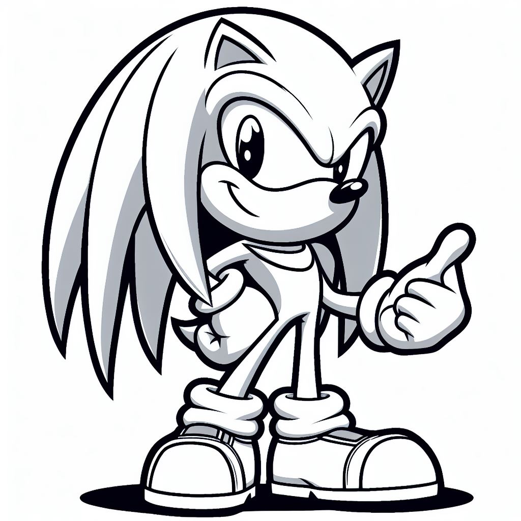 Dibujos para descargar y colorear de Sonic