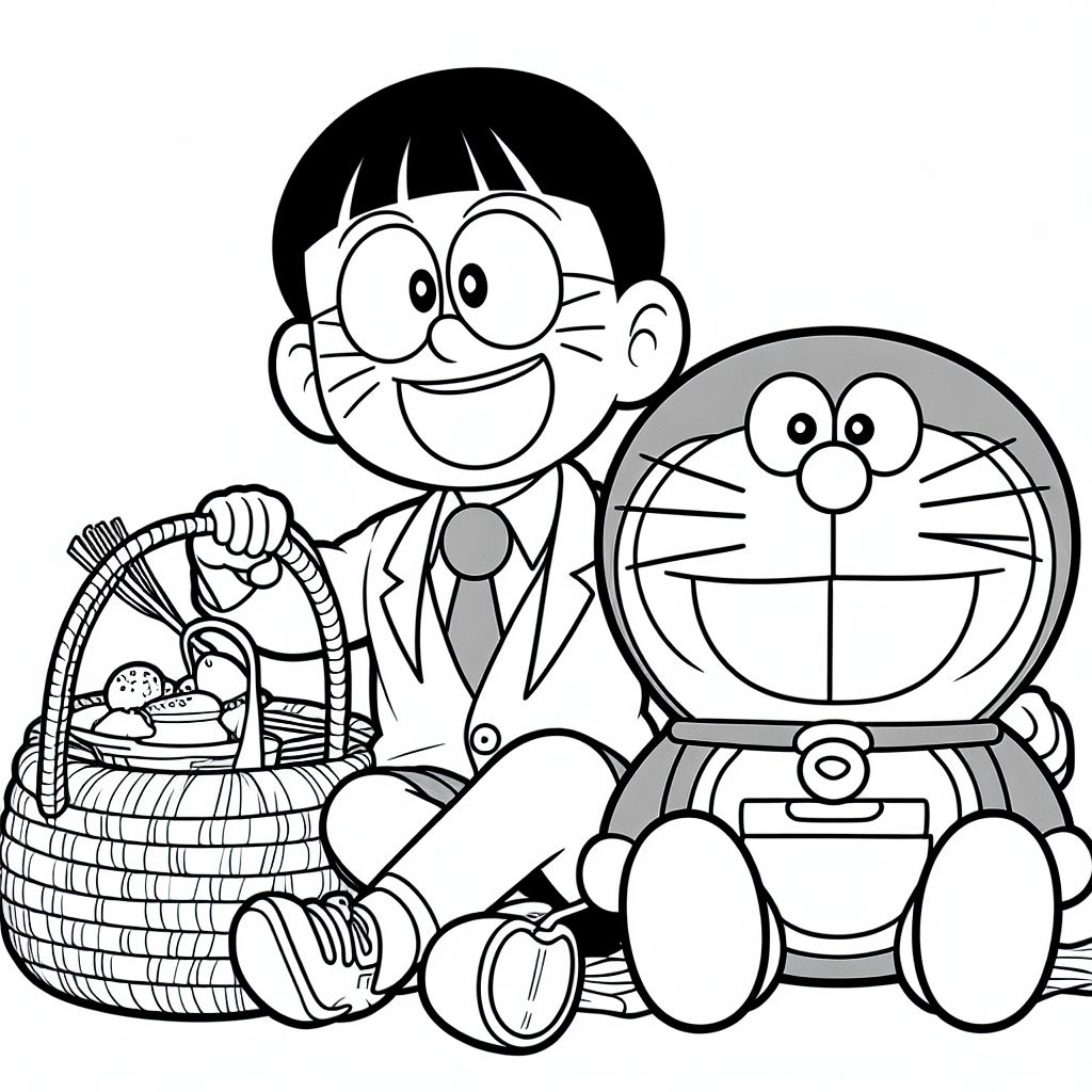 Dibujos para pintar de Doraemon gratis