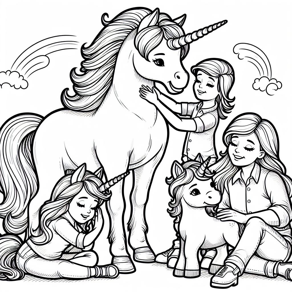 Dibujos de Unicornios para colorear