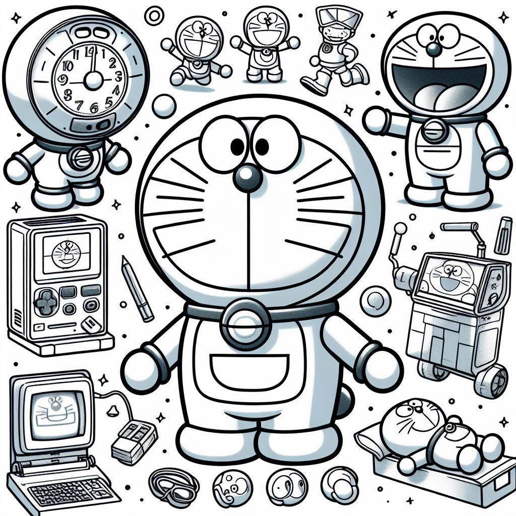 Dibujos de Doraemon para Colorear