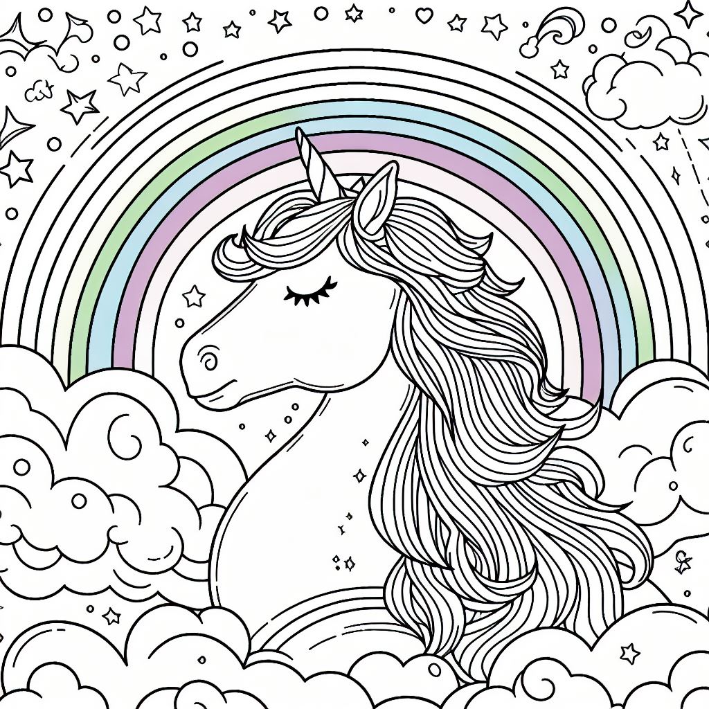 Dibujos de Unicornios para colorear