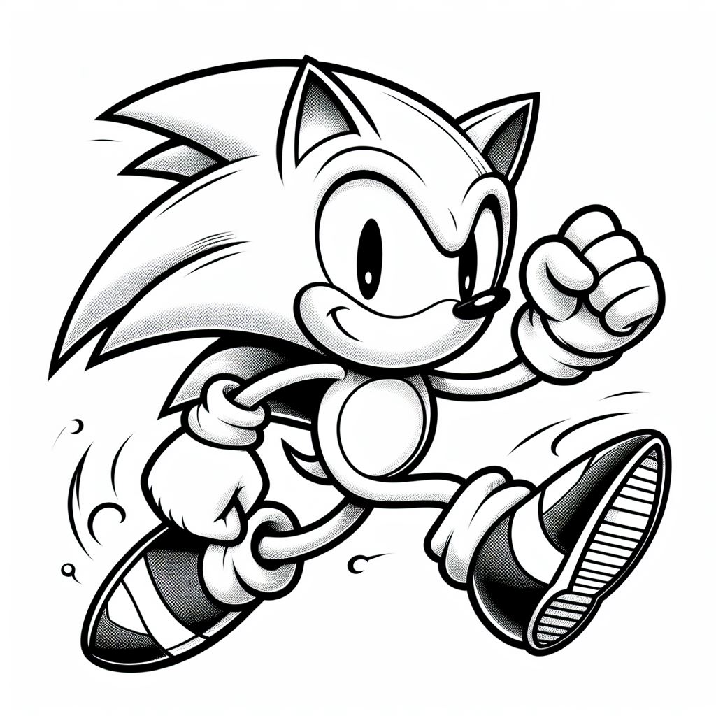 Dibujos de Sonic para pintar