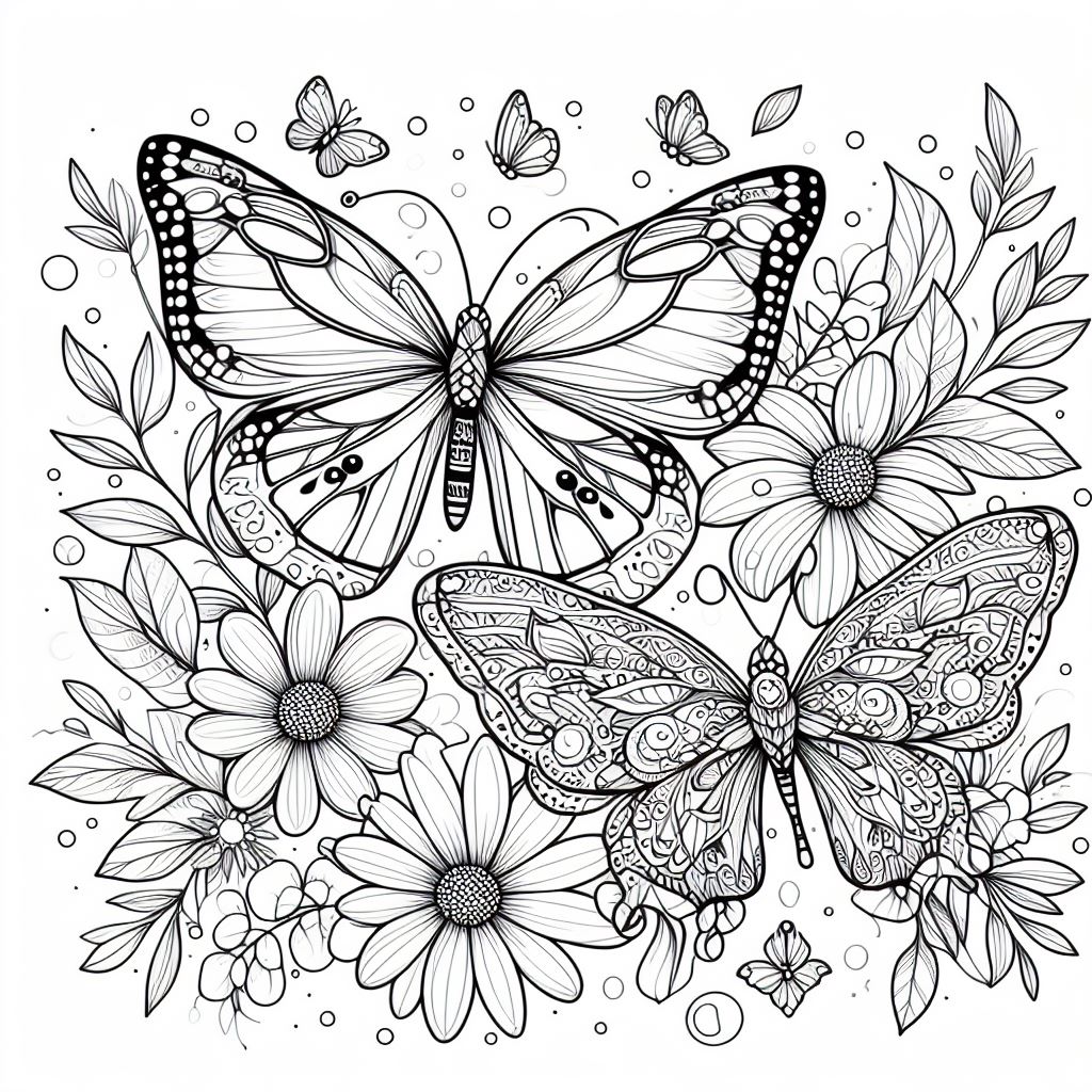 Dibujos de Mariposas para pintar