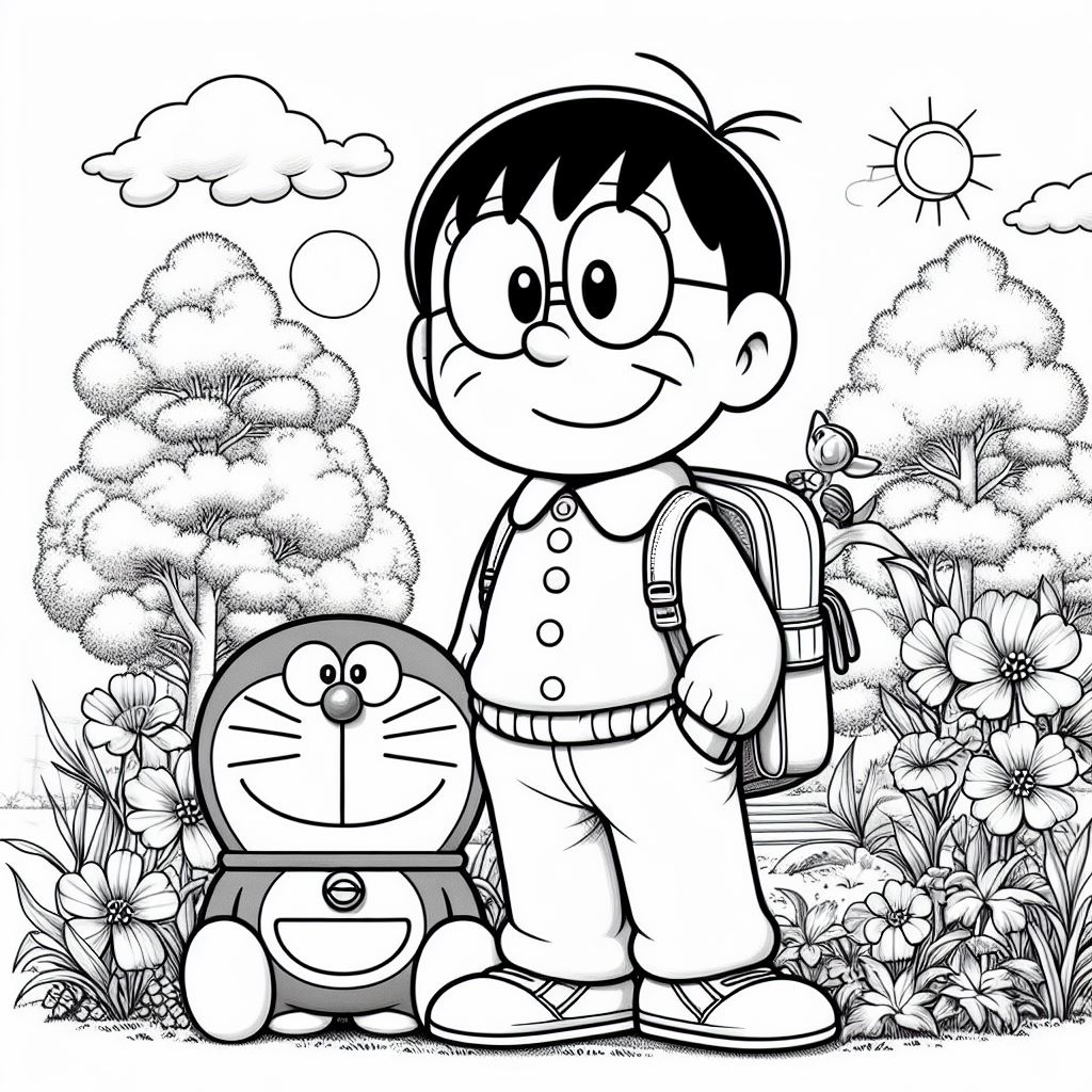 Dibujos para pintar de Doraemon gratis