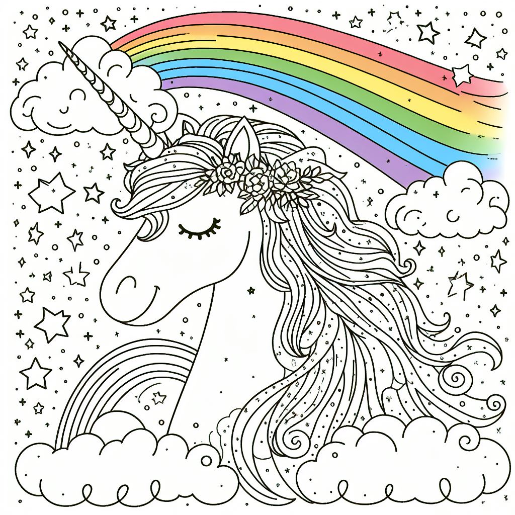 Dibujos de Unicornios para colorear