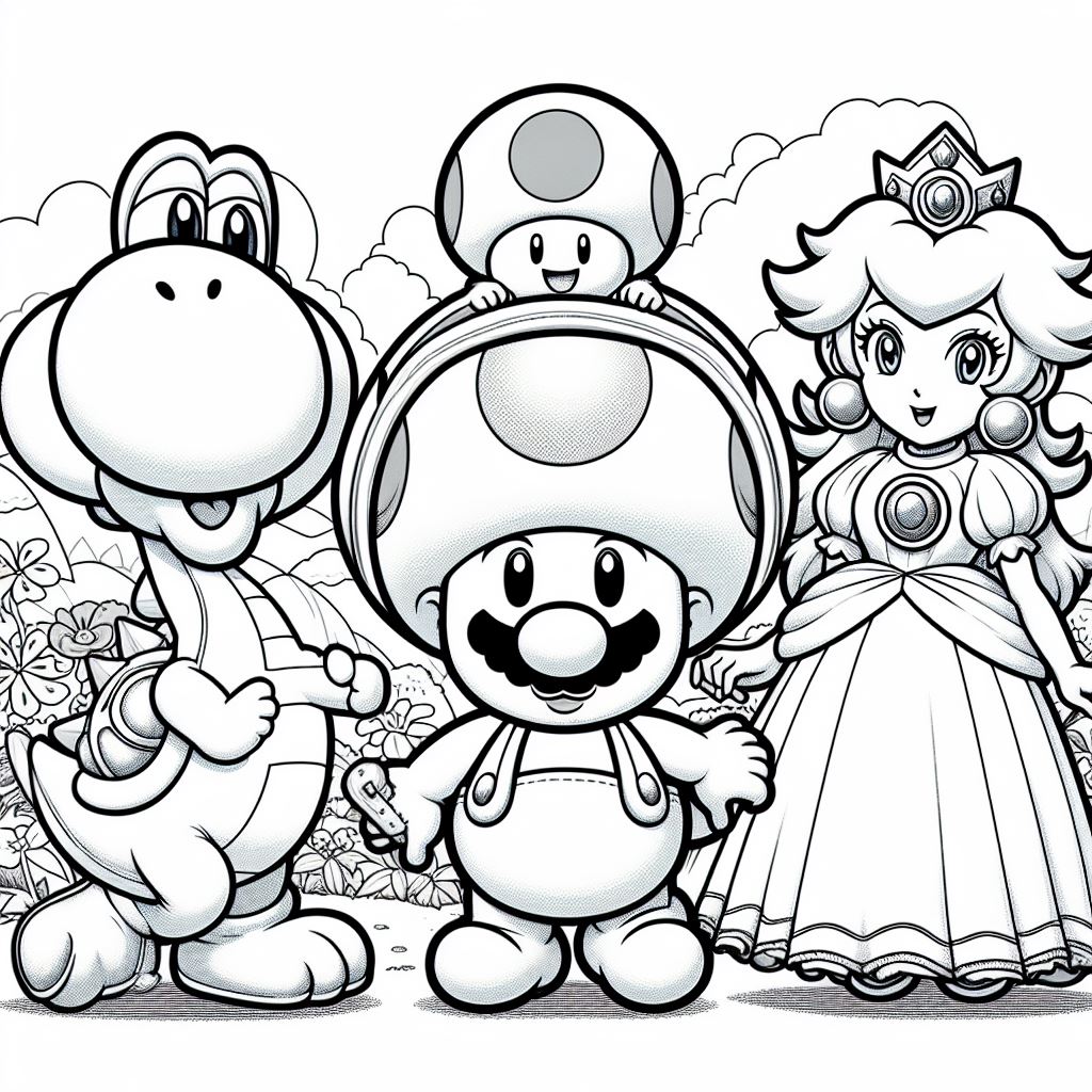 Dibujos de Mario Bros para Colorear