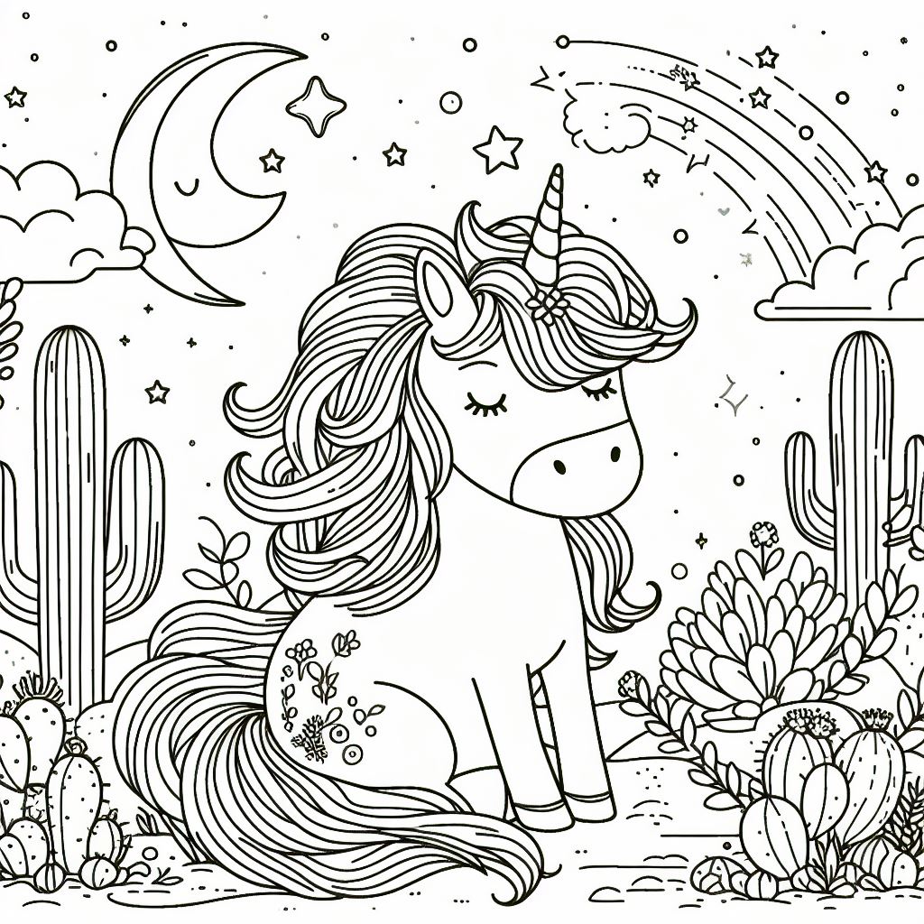 Dibujos de unicornios para descargar e imprimir