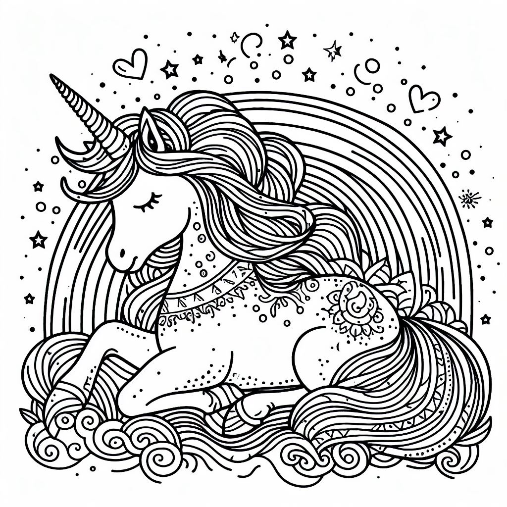Dibujos de unicornios para pintar