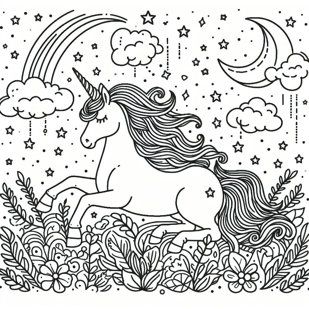 Dibujos de unicornios para pintar