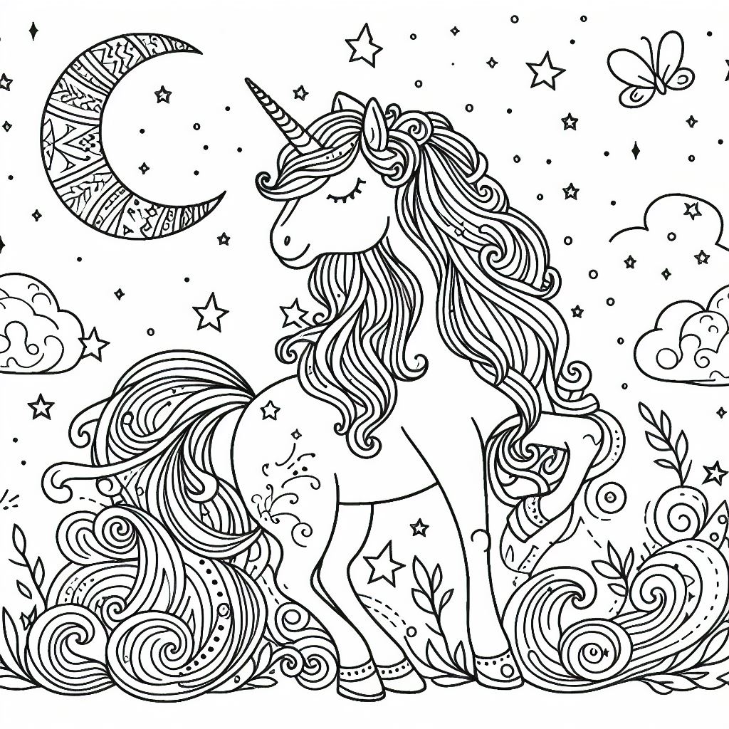 Dibujos de unicornios para colorear