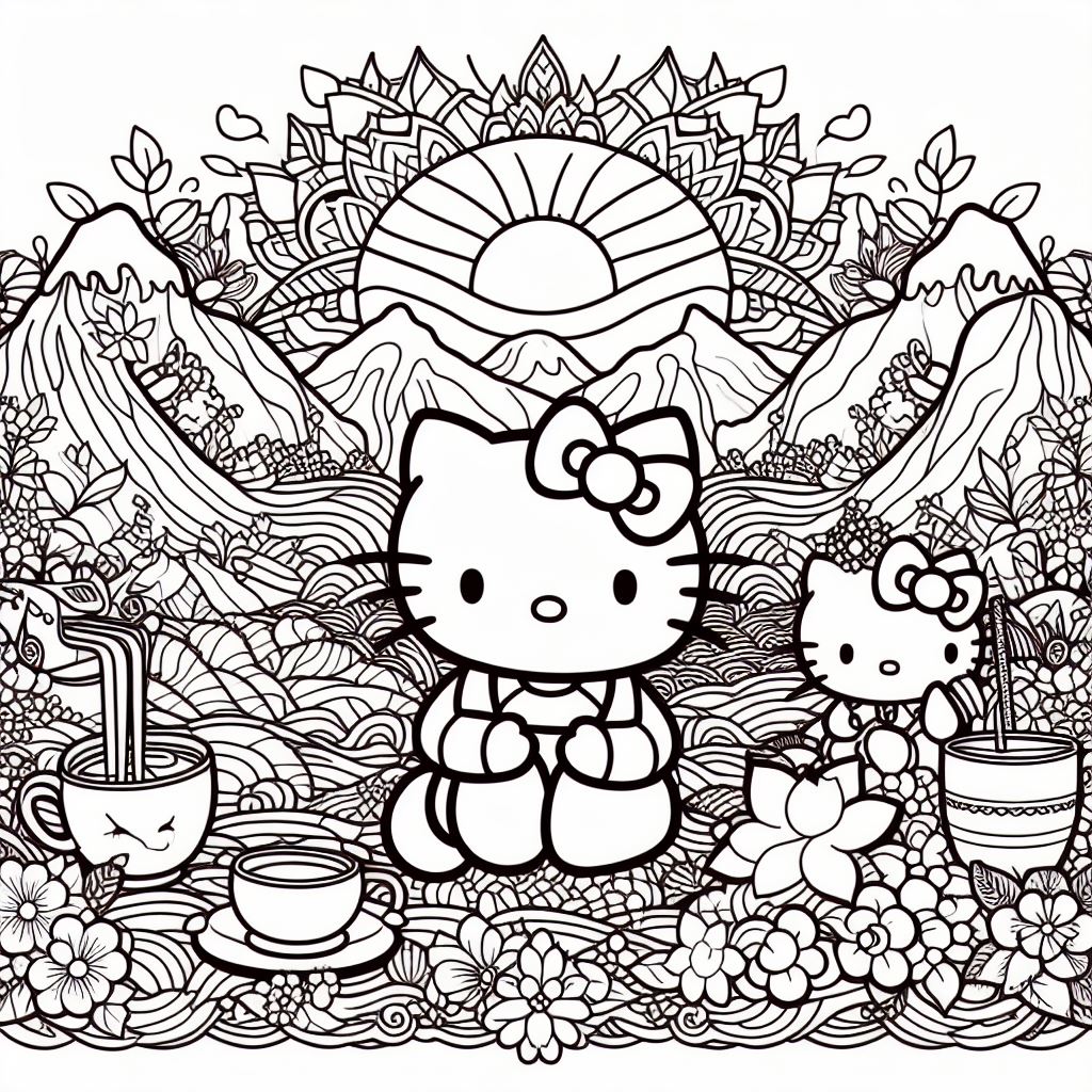 Dibujos de Hello Kitty para pintar