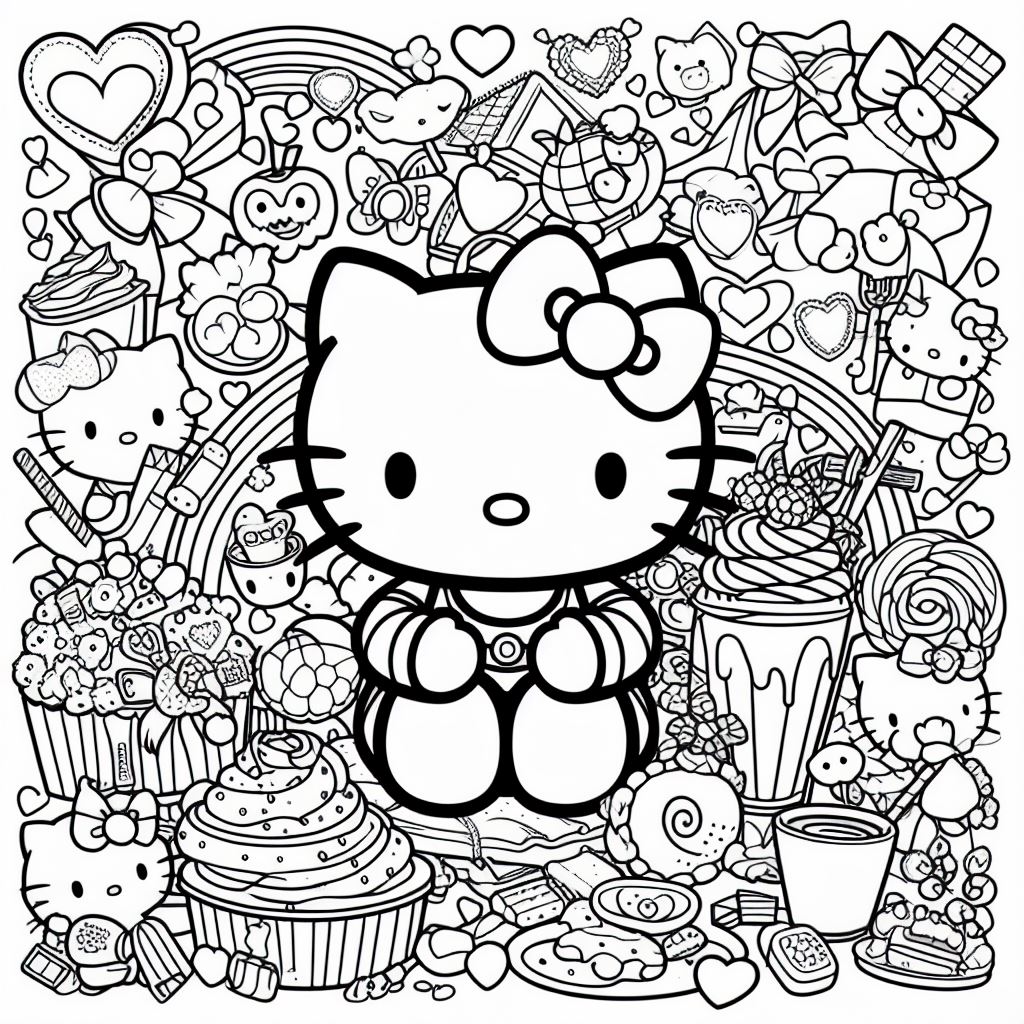 Dibujos de Hello Kitty para pintar