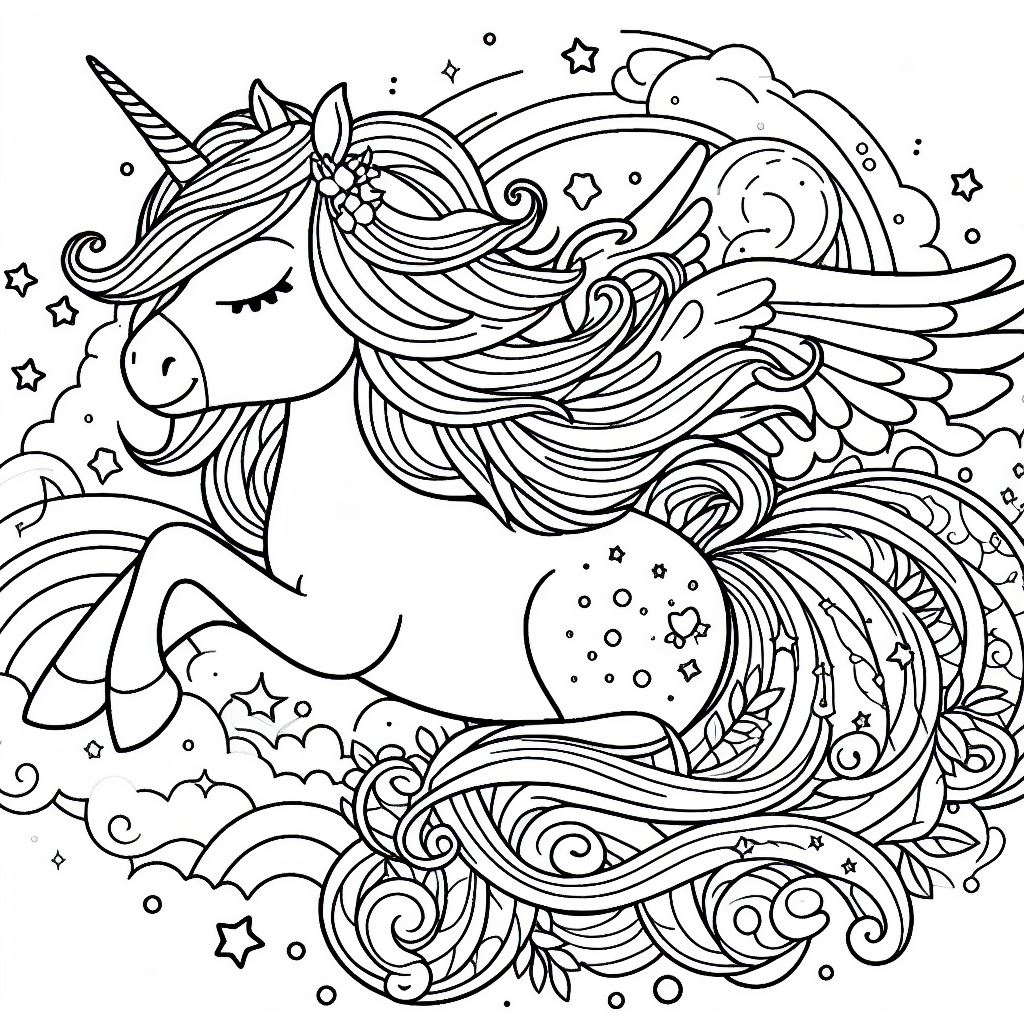 Dibujos de unicornios para pintar