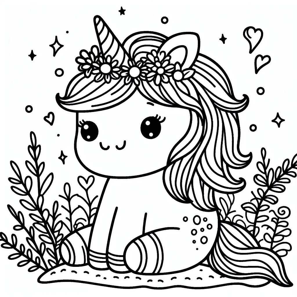 Dibujo de unicornio para colorear