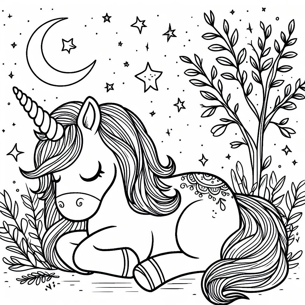 Dibujos de unicornios para colorear