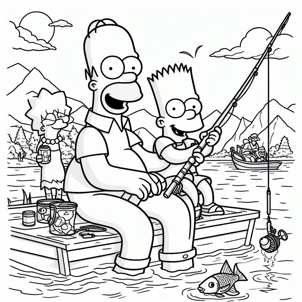 Dibujos de los Simpson para pintar