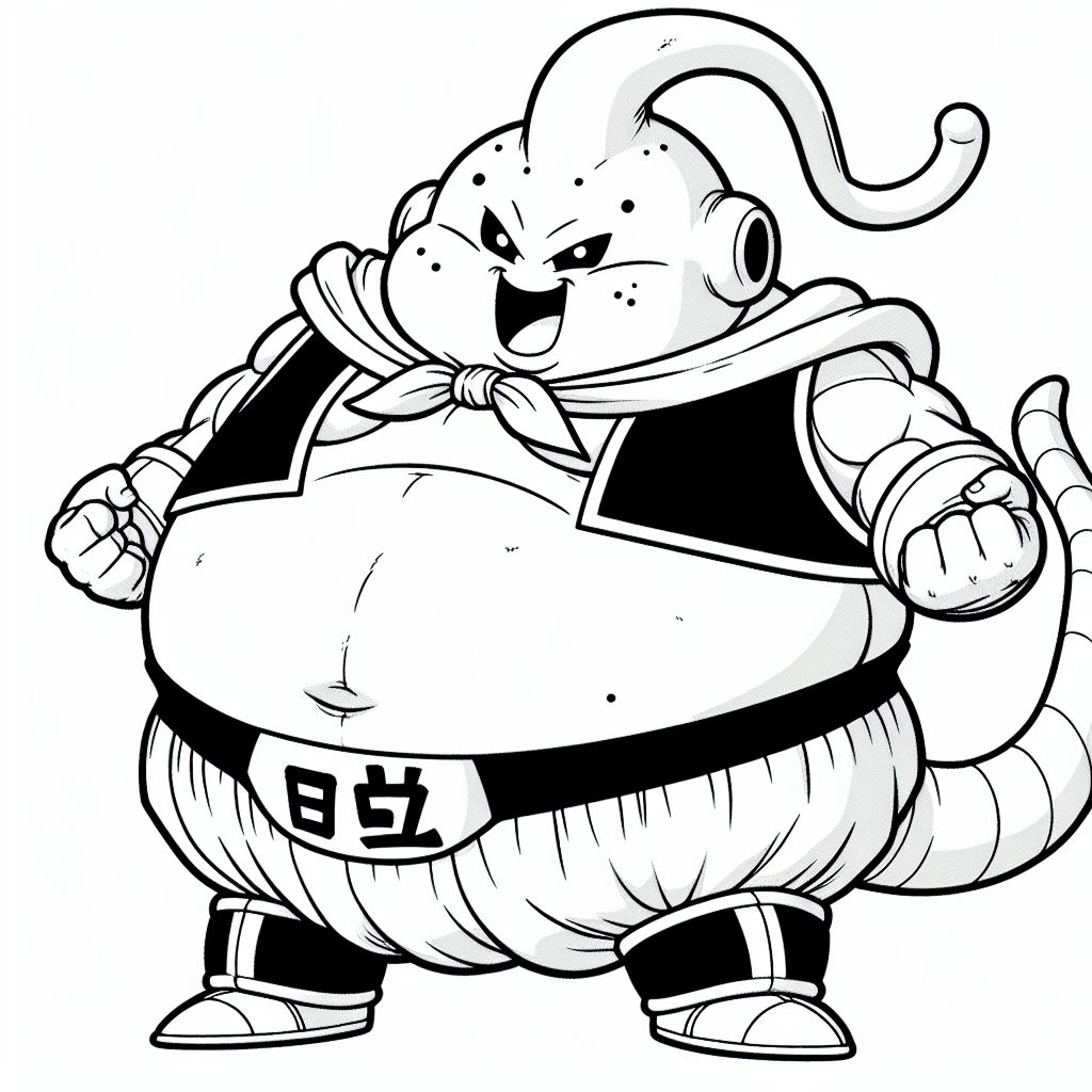 Dibujo de BU para colorear