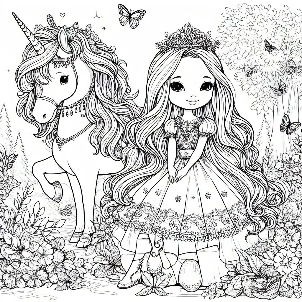Dibujos de princesas para colorear