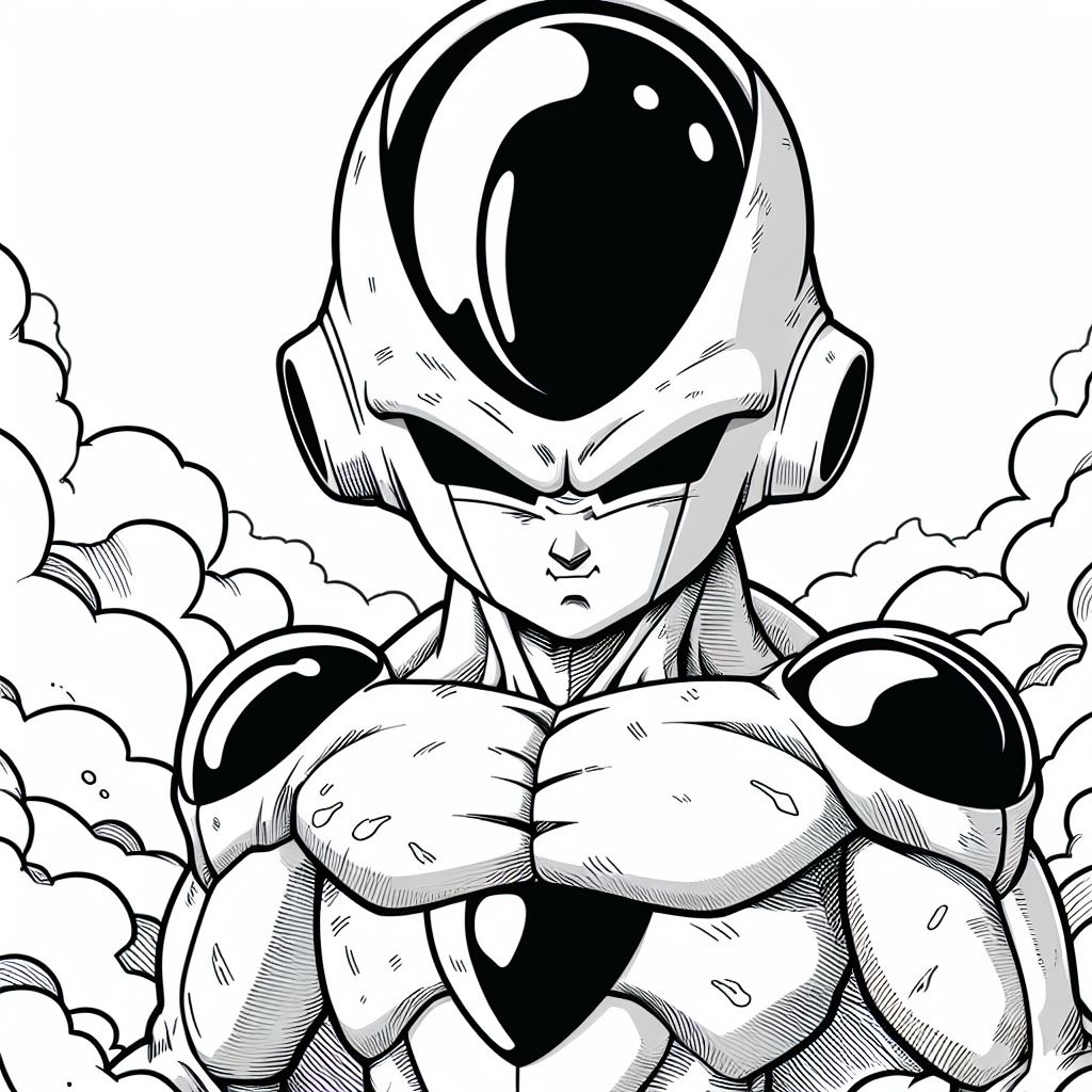 Dibujo de Freezer de dragon ball para colorear