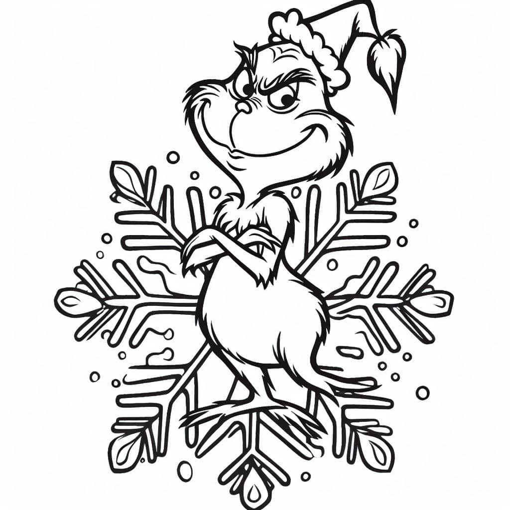 el Grinch para colorear