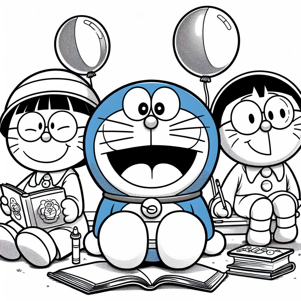 Dibujos de Doraemon para colorear 2