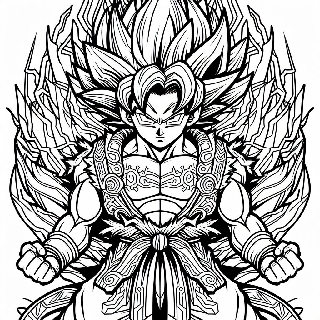 Dibujos de dragon ball para colorear 3