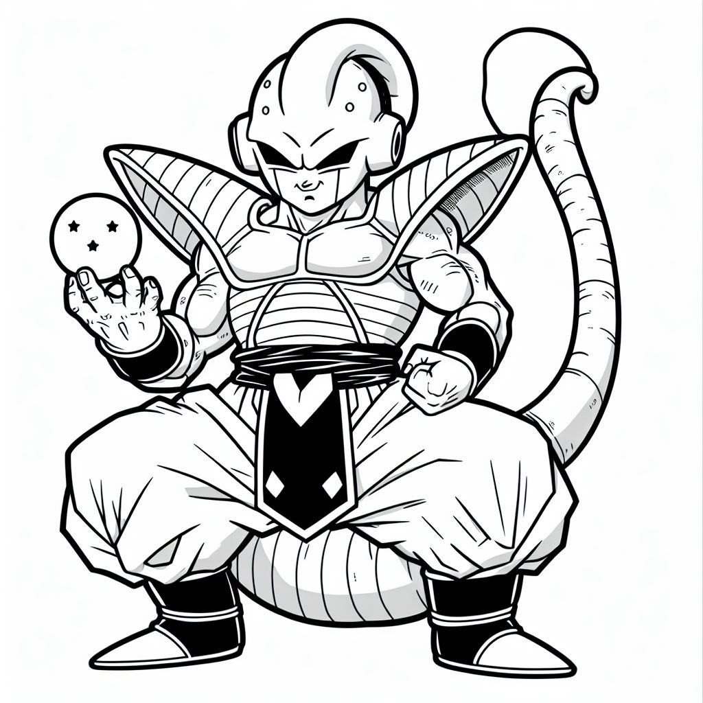 Mr Buu para colorear