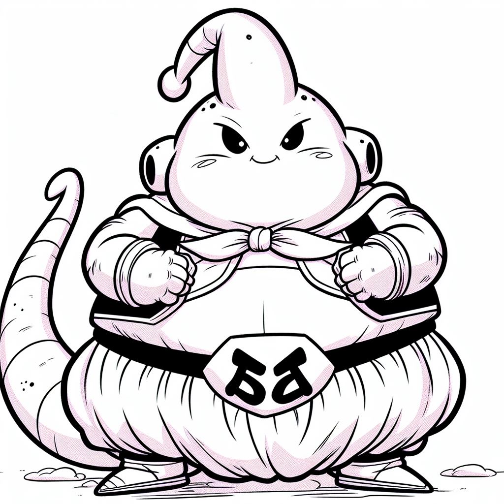 Dibujo de Majin Buu para colorear