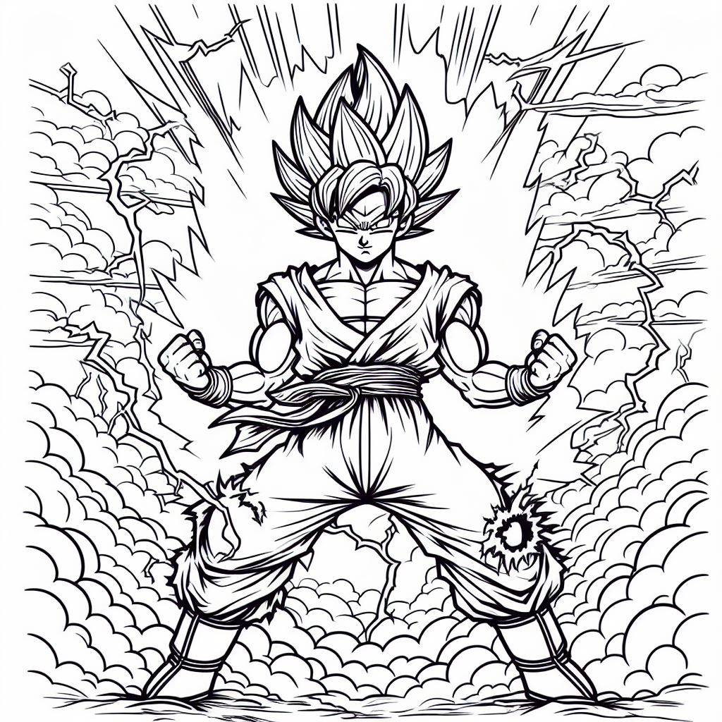 Goku para pintar