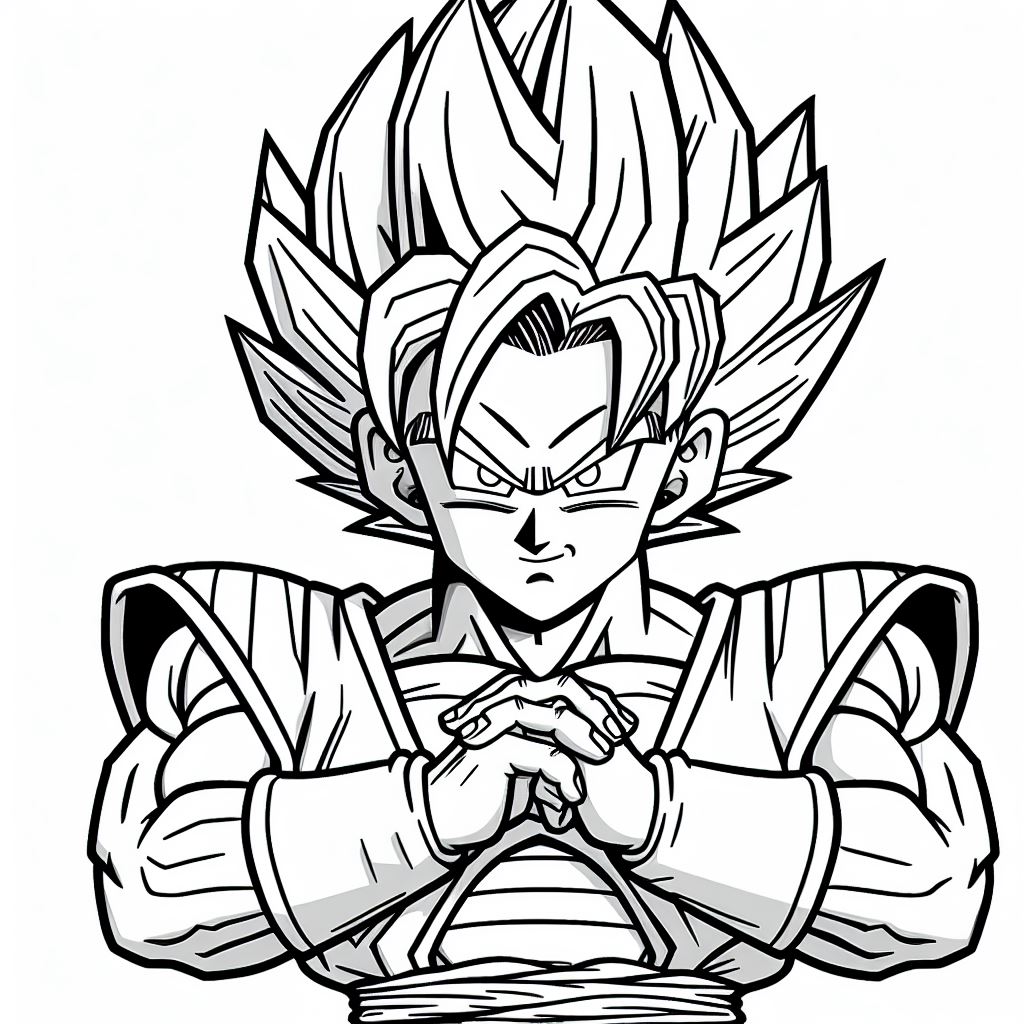 Goku para colorear 6