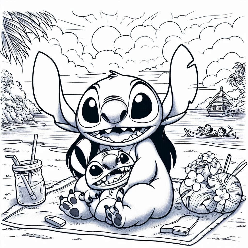 Dibujo de Stitch para colorear