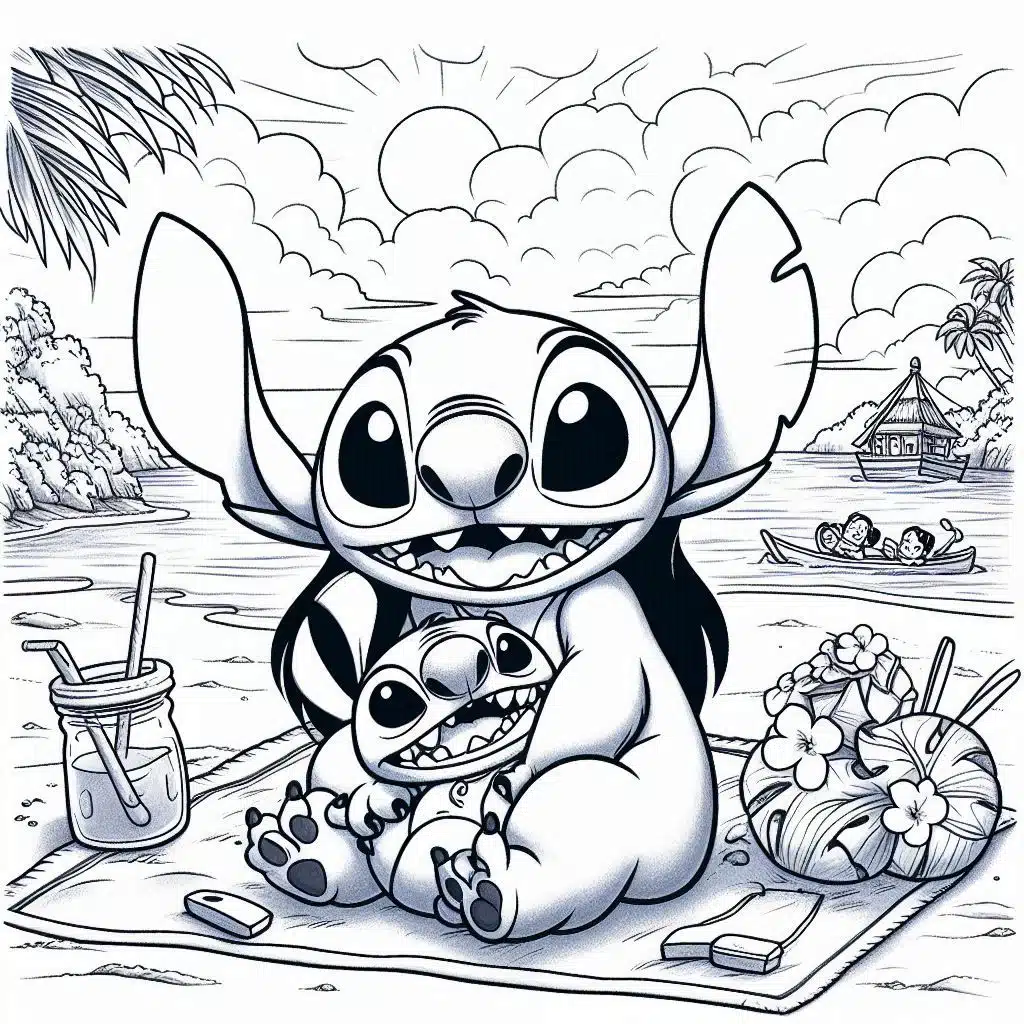 Dibujo de Stitch para colorear