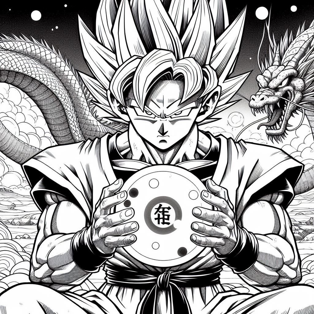 Dragon ball para pintar 3