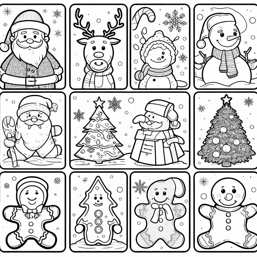 Dibujos de navidad para colorear