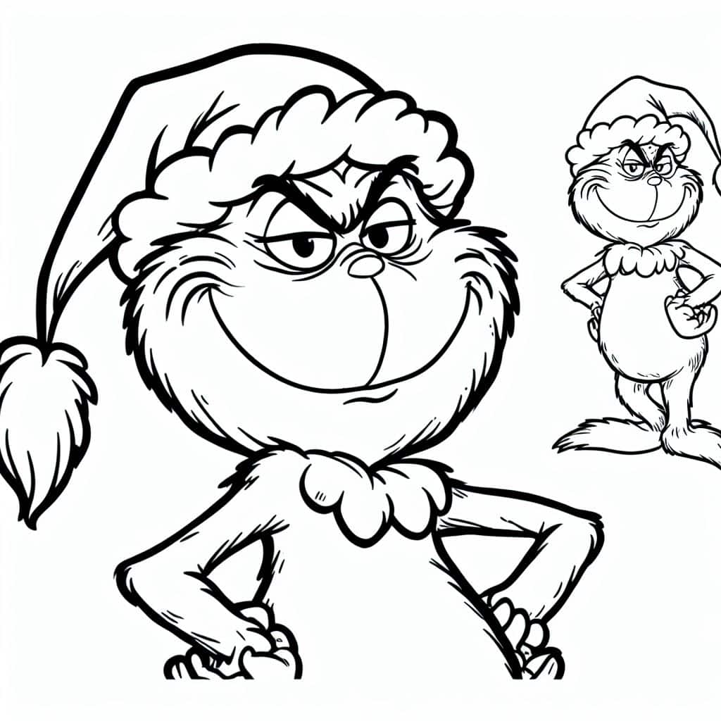 colorear al grinch